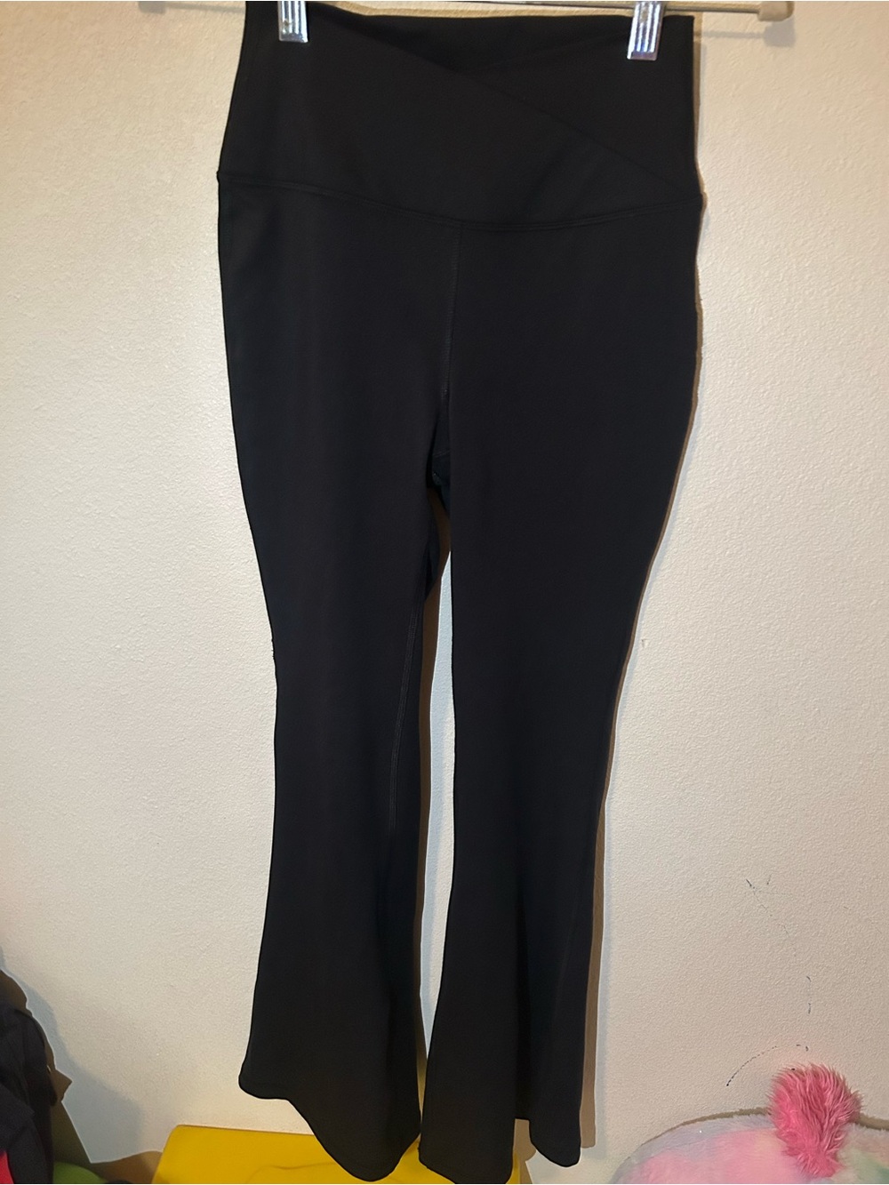 Yogalicious Lux Madison Crossover Flare Pants - Black